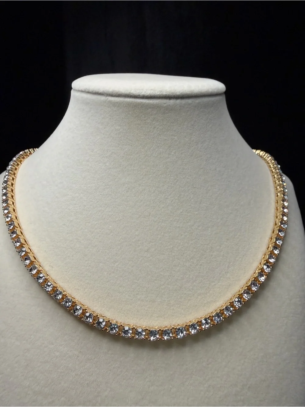 Tennis Necklace 24in 4.3MM AAA CZ Stones 14K Premium Finish w/lock clasp
